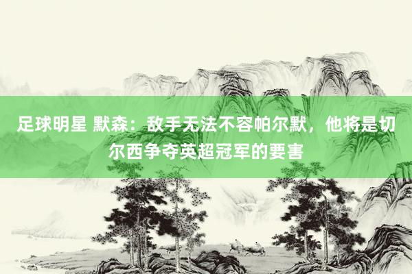 足球明星 默森：敌手无法不容帕尔默，他将是切尔西争夺英超冠军的要害